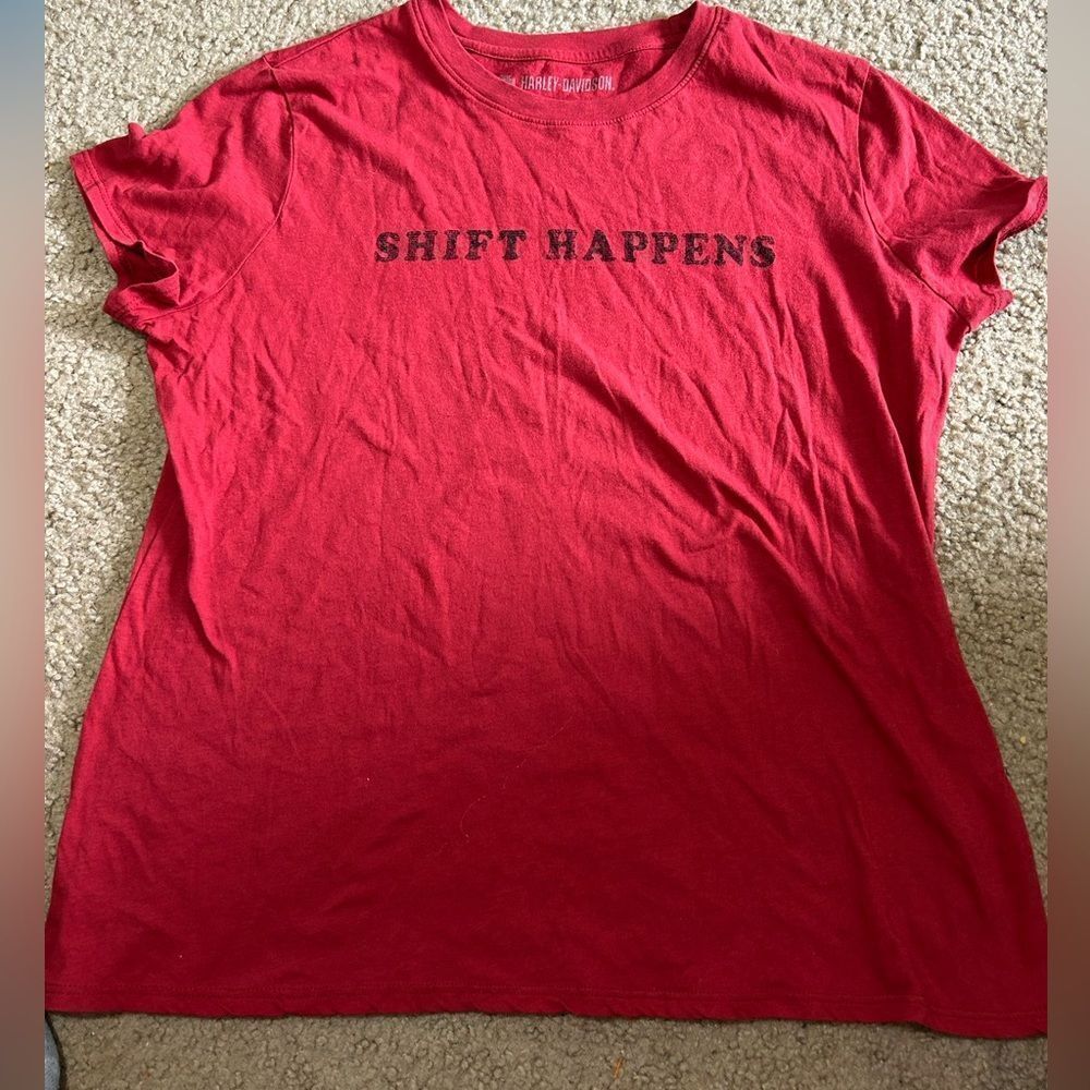 Harley Davidson Shift Happens Tshirt